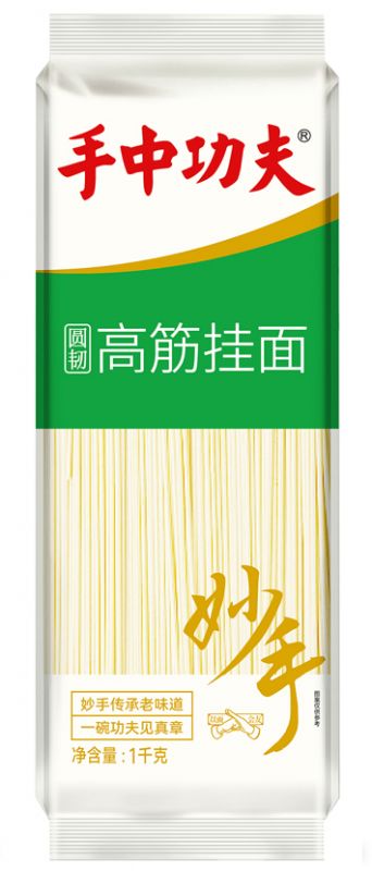 圆韧高筋挂面